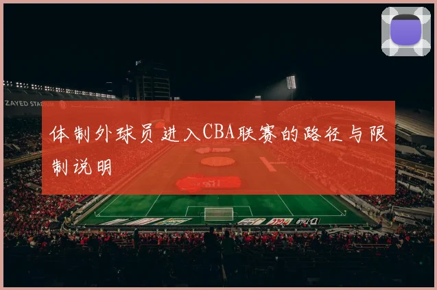 体制外球员进入CBA联赛的路径与限制说明